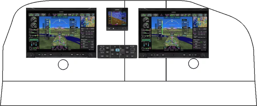 A Cessna 177 Cardinal instrument panel design