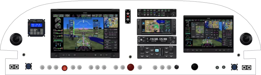 An Van's Aircraft RV-6 instrument panel design